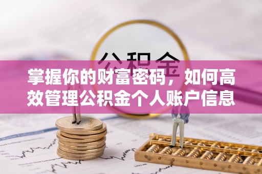 台湾掌握你的财富密码，如何高效管理公积金个人账户信息