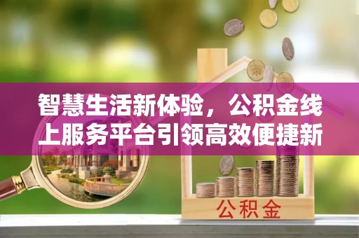 台湾智慧生活新体验，公积金线上服务平台引领高效便捷新潮流