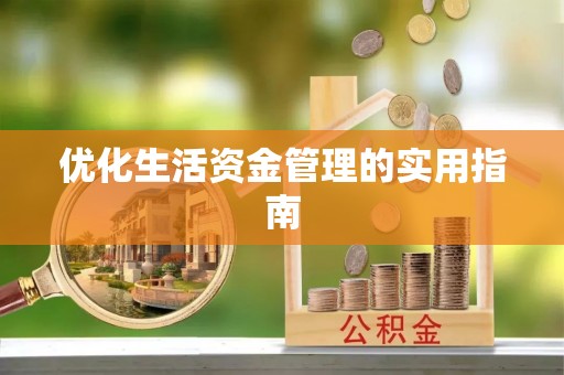 台湾优化生活资金管理的实用指南