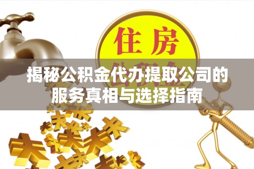 台湾揭秘公积金代办提取公司的服务真相与选择指南