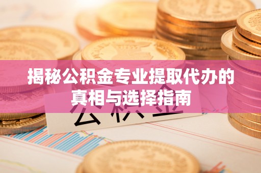 台湾揭秘公积金专业提取代办的真相与选择指南