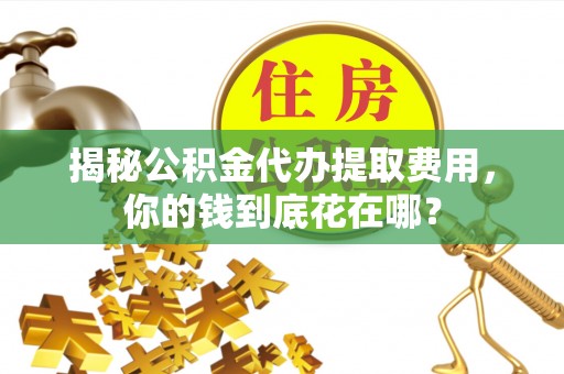 台湾揭秘公积金代办提取费用，你的钱到底花在哪？