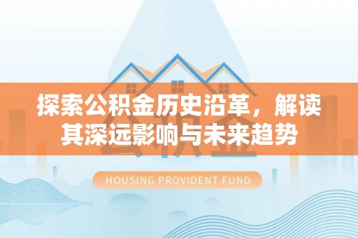 台湾探索公积金历史沿革，解读其深远影响与未来趋势