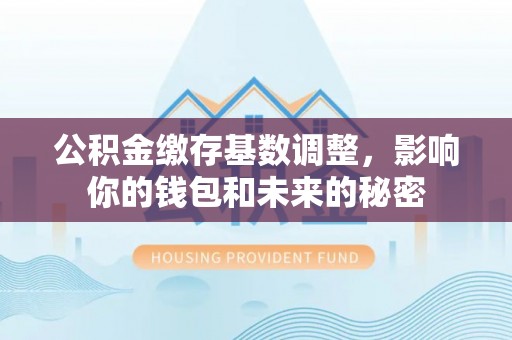 台湾公积金缴存基数调整，影响你的钱包和未来的秘密